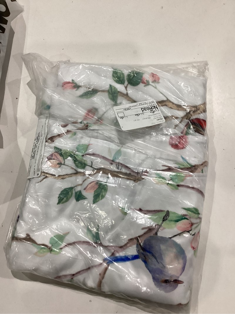 Condition photo showing Good Condition for horaldaily spring summer tablecloth 60x140 inch rectangular, birds branch floral table cover for party picnic dinner decor 60" x 140" (rectangular) white