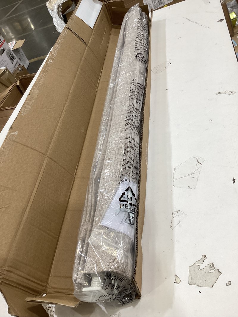 Condition photo showing New/Like New for no drill roman shades, blackout cordless roman shades for indoor windows, thermal insulated room darkening fabric blinds for bedroom & living room, 24" w x 64" h, beige beige 24"w x 64"h