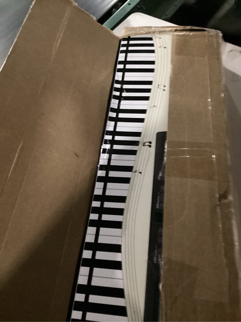 Condition photo showing New/Like New for 61 keys piano keyboard, electronic digital piano with built-in speaker microphone, portable keyboard gift teaching for beginners, electric piano for kids, birthday gift for children black