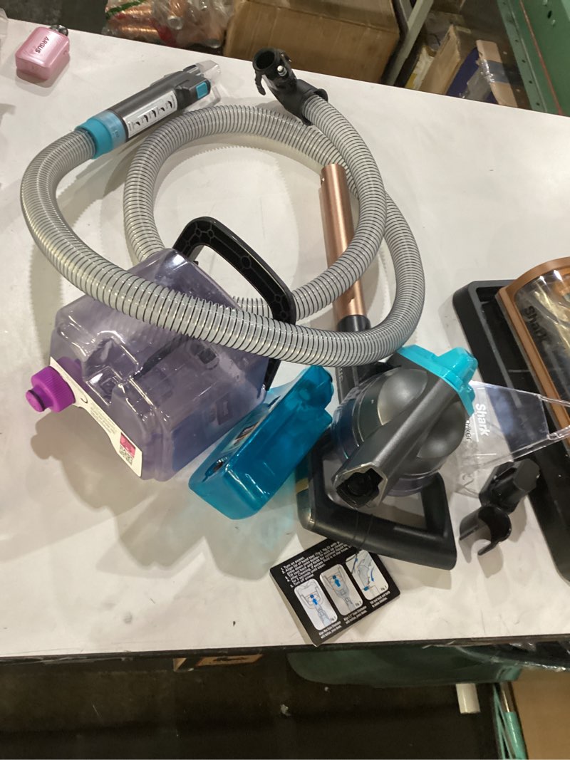 Condition photo showing As Is for Shark CarpetXpert HairPro with StainStriker, Upright Carpet, Area Rug & Upholstery Cleaner, Perfect for Pets & Hair Removal, Carpet Shampooer, 4 Cleaning Tools, Pet Cleaning Solution, Copper, EX301 CarpetXpert HairPro w/StainStriker … Not Tested