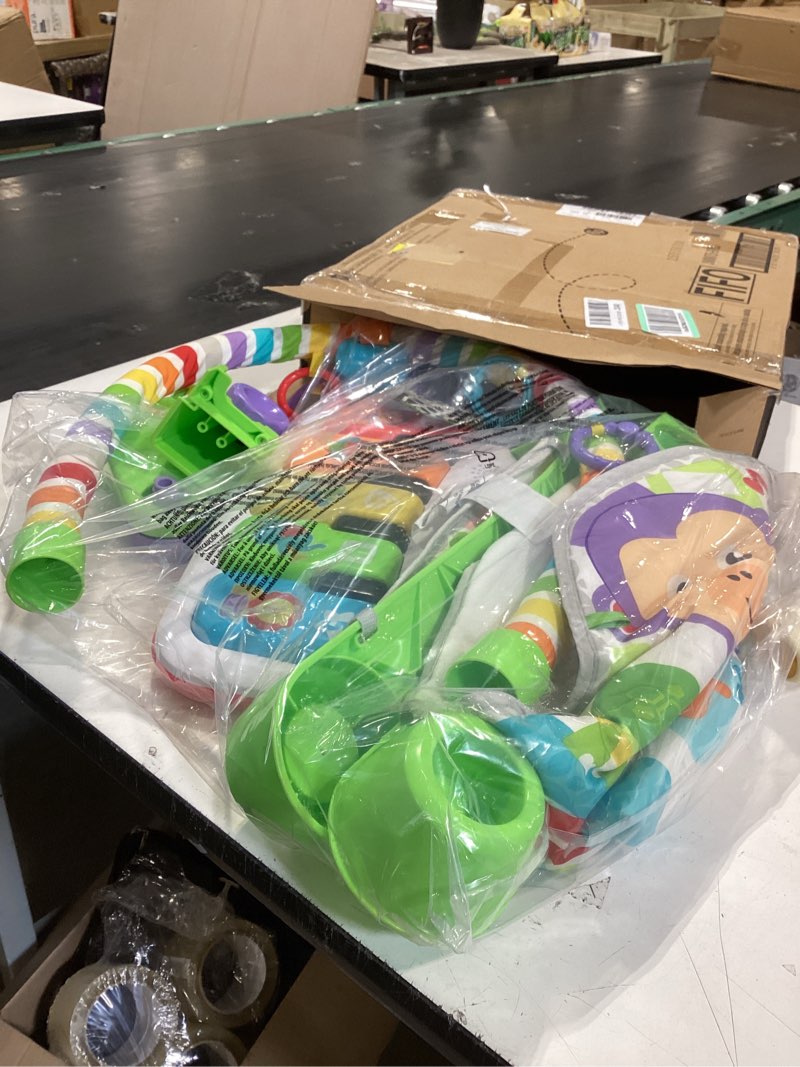 Condition photo showing Good Condition for fisher-price baby playmat deluxe kick & play piano gym for learning & 2 maracas soft rattles for newborn to toddler play ages 0+ months green