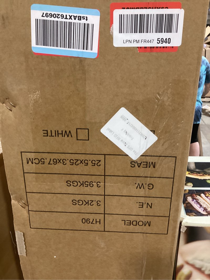 Condition photo showing Good Condition for 15l/4gal humidifier large room, 600ml/h misting, 1200ft² coverage, auto humidity control, 72h runtime, top fill, aroma diffuser, sleep mode, 12h timer, auto shutoff protection black