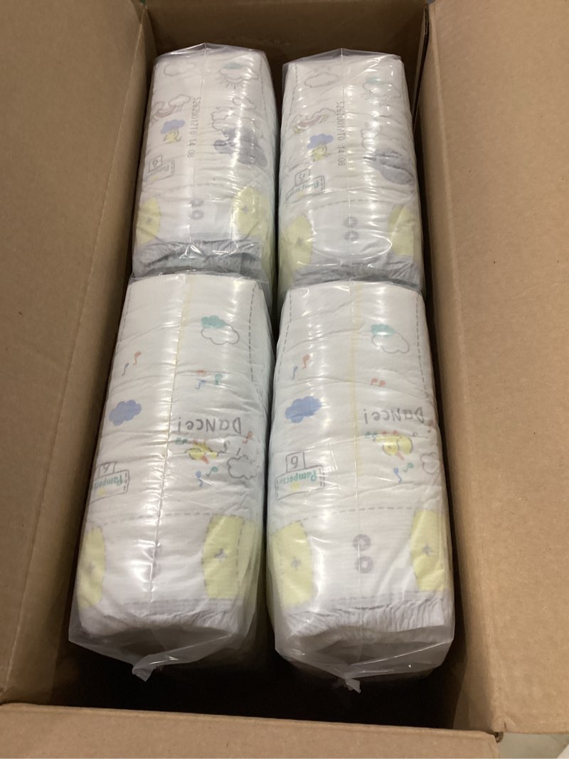 Condition photo showing New/Like New for Pampers Swaddlers Diapers, Size 6 (23-44 lbs), 108 Count, Absorbent, Keeps Baby Dry and Comfortable, Skin Safe Disposable Baby Diaper (Packaging May Vary) Size 6 108