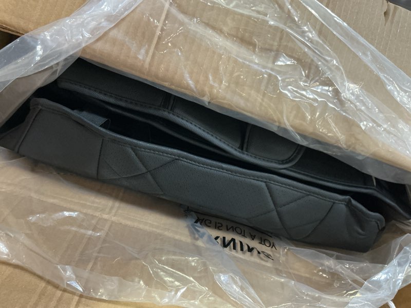 Condition photo showing As Is for F150 Seat Covers Full Set - Pickup Truck Seat Protectors for Ford 2015-2026 F150 SuperCrew & 2017-2026 F250/F350/F450 Super Duty Crew Cab, Durable Faux Leather Waterproof C001-Black Full Set(5 Seats)
