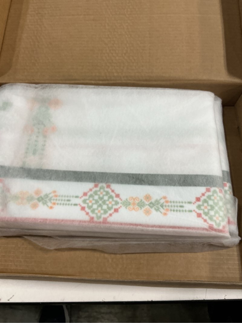 Condition photo showing New/Like New for sutavia clear vinyl table protector rectangle pvc tablecloth with printing floral oilproof table cloths for home decor holiday party dining table outdoor (green, rectangle, 55x84 inches) green 84" x 55" (rectangular)