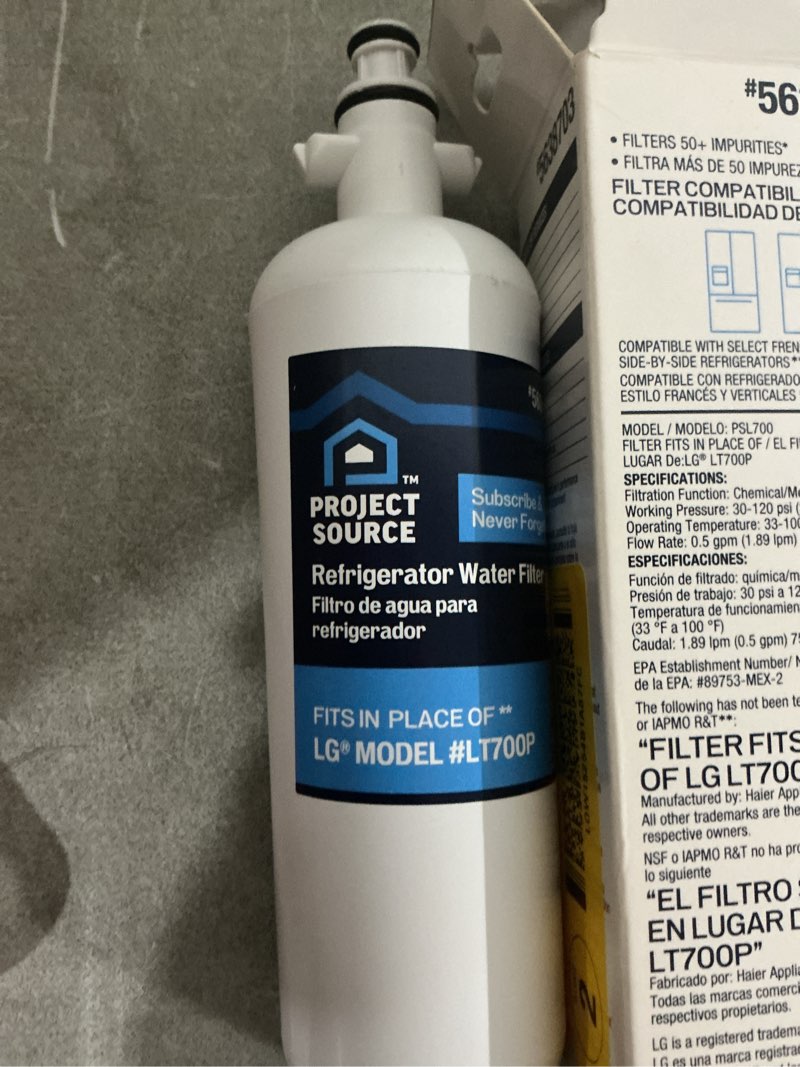 Condition photo showing Good Condition for project source twist refrigerator water filter fits lg filter lt700p
