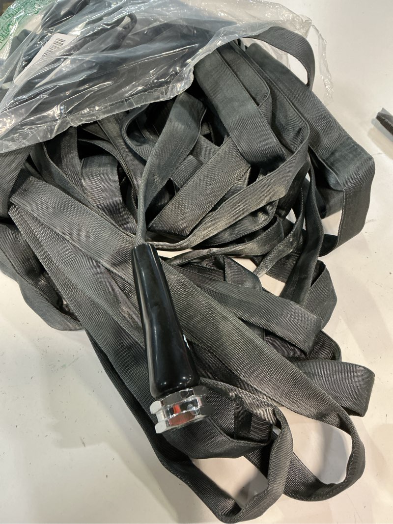 Condition photo showing Good Condition for 100ft garden hose, ultra lightweight all-weather water hose, durable & flexible, built-in valve, leak-free connections, tpu water hose, drinking water safe gray 100ft tpu