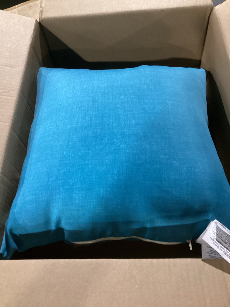 Condition photo showing Good Condition for similar  to photo rizzy home | t04401 | cover only decorative pillow | 20\"x20\" blue blue 20\"x20\" throw pillow cover