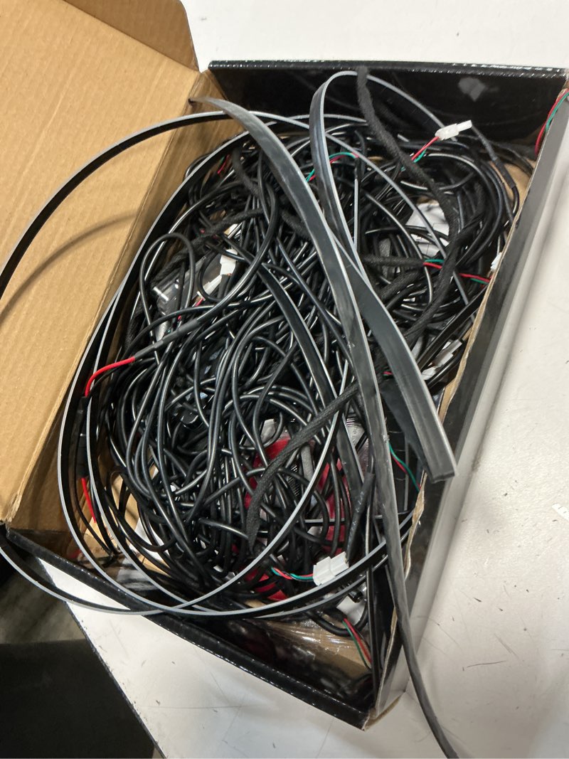 Condition photo showing As Is for dreamcolor acrylic interior car led strip lights with app&remote control rgb 10 in 1 ambient lighting kits fiber optic strip leds music sync car neon lights for cars,suvs,trucks dr-10 in 1