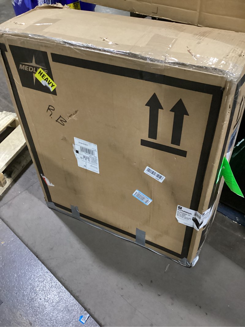 Condition photo showing New/Like New for Medline Lightweight Wheelchair for Adults With Swing-Back, Desk-Length Arms, Elevating Leg Rests; 18W" x 16"D Seat 18" Seat Width