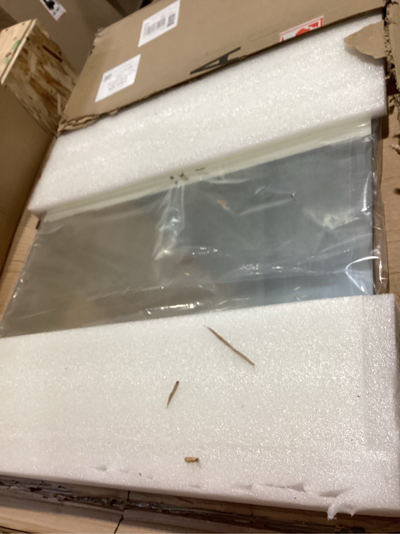Condition photo showing Good Condition for bathroom mirrors for wall beveled, 24"x36" frameless bathroom vanity mirror, wall mount mirror for bedroom entryway living room hangs horizontally or vertically 36"l x 24"w