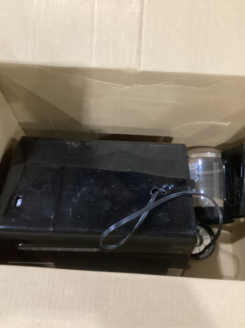 Condition photo showing As Is for Hamilton Beach 2-Way Programmable Coffee Maker, 12 Cup Glass Carafe And Single Serve Coffee Maker, Black with Stainless Steel Accents, 49980RG 12 Cup Black