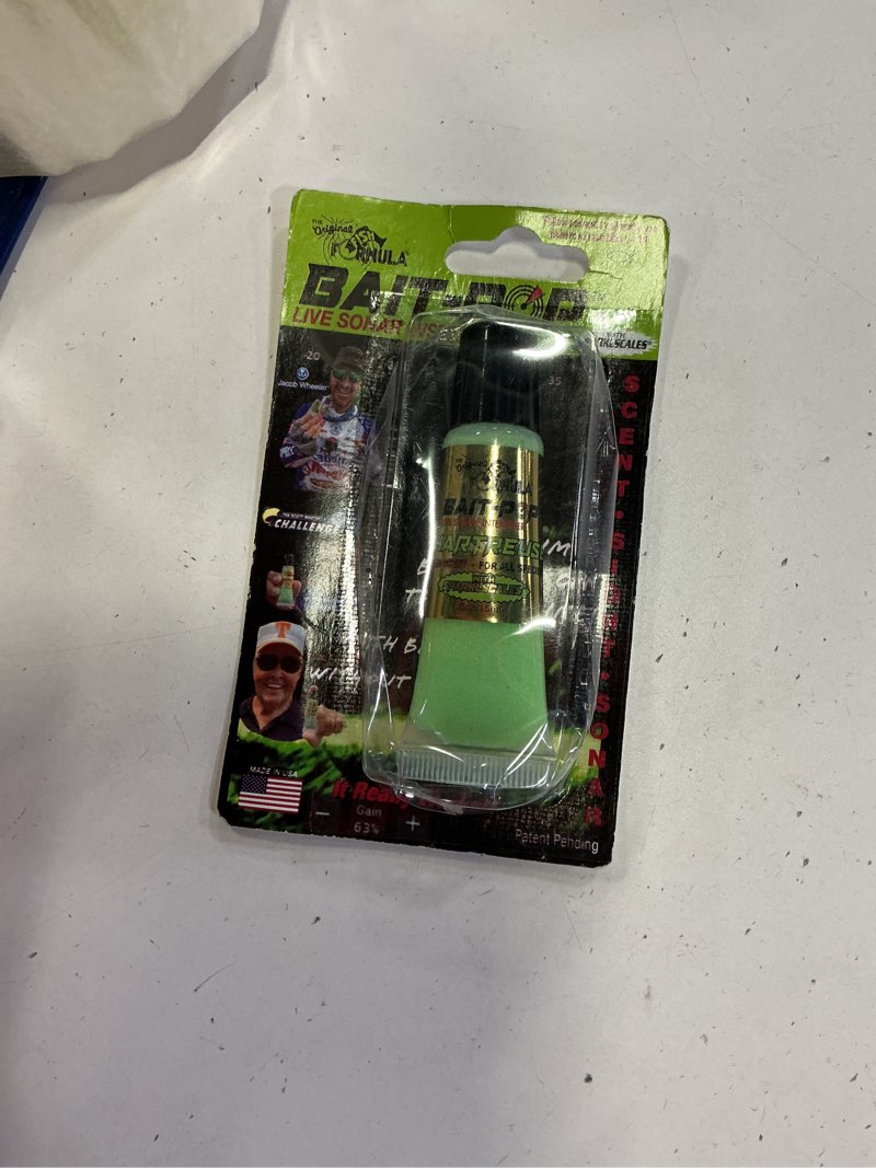 Condition photo showing New/Like New for bait-pop original fish formula sonar intensifier