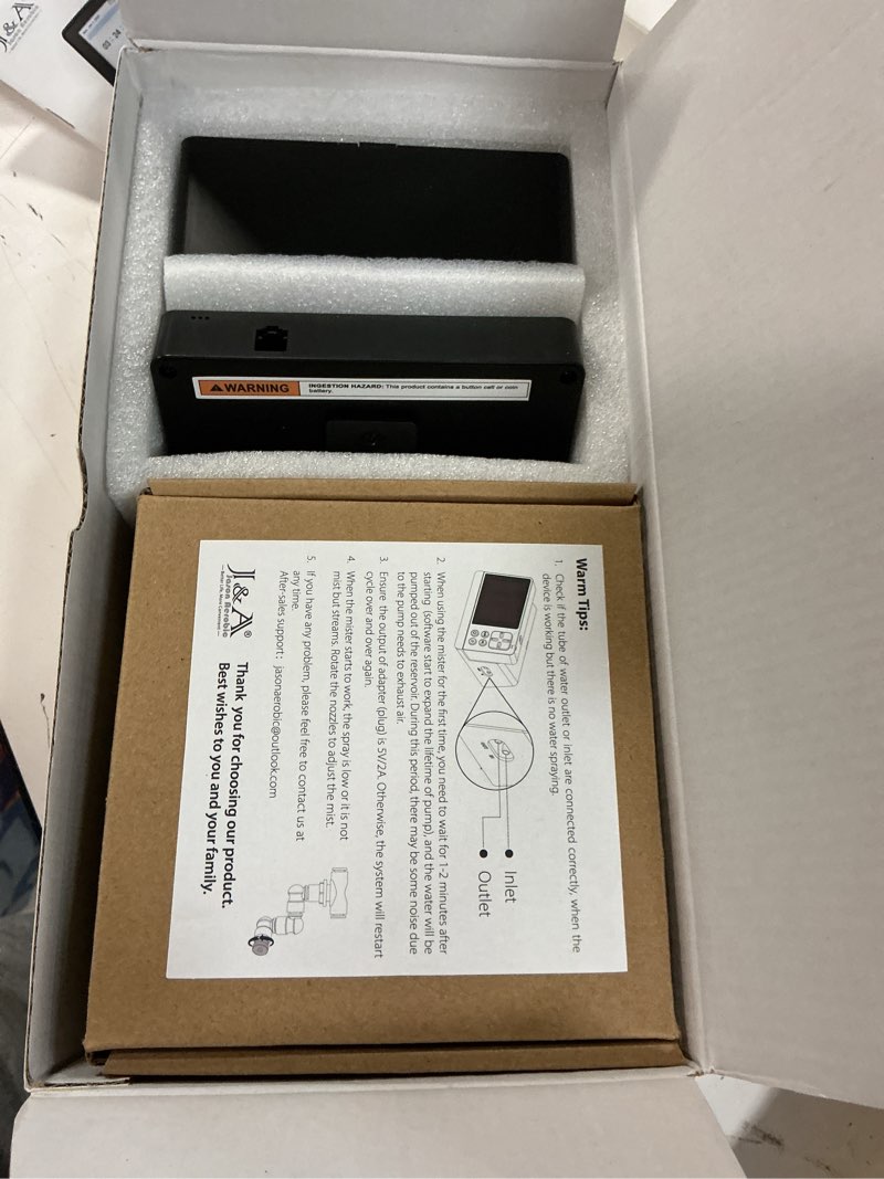 Condition photo showing Good Condition for J&A Automatic Mister for Terrariums, Reptile Misting System with Programable Timer, Chameleon Fogger with Adjustable Spray Nozzles, Black