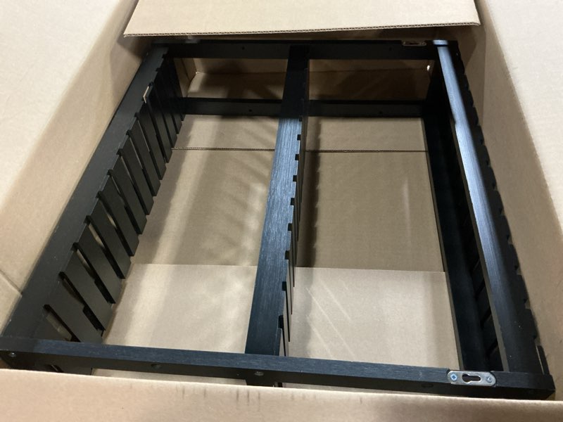 Condition photo showing As Is for Domax Bamboo Bathroom Shelf 3-Tier Wall Mount Storage Rack Multifunctional Adjustable Layer Free Standing Over Toilet Utility Shelves Living Room Kitchen (Black)