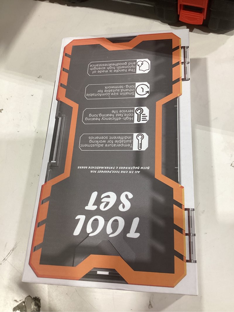 Condition photo showing New/Like New for soldering iron premium kit, 60w soldering gun with ceramic heater, 12-in-1 soldering tool, adjustable temperature 200 to 450°c, includes soldering iron tip, solder wire, pump and paste ?orange