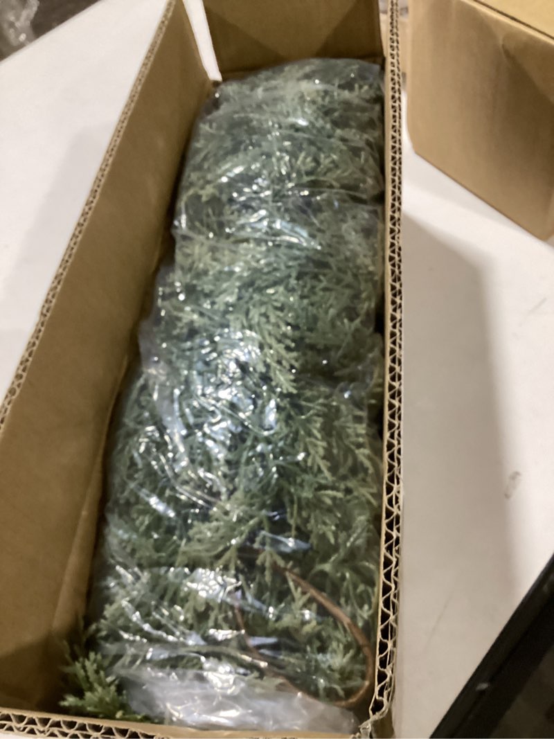 6 ft Christmas Garland Real Touch Cedar Garland for Mantel Fireplace Christmas Decorations, Faux Pin