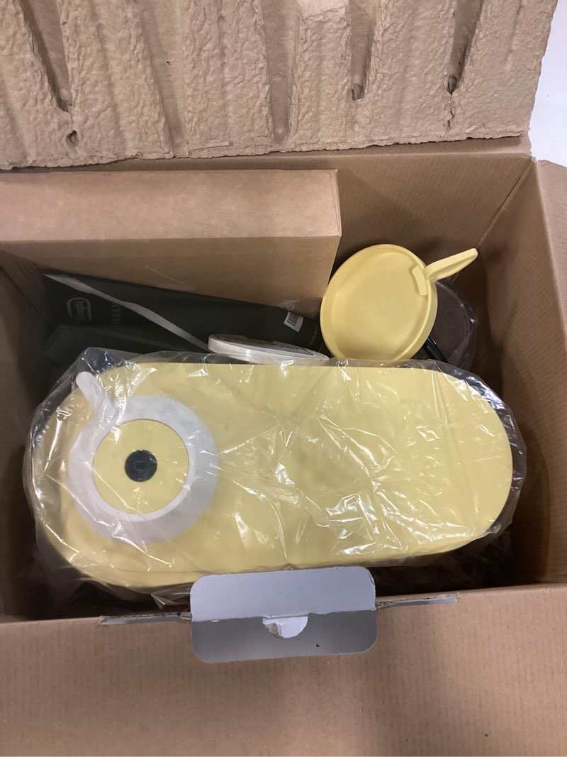 Condition photo showing Good Condition for nespresso limited-edition vertuo pop+ coffee and espresso maker by de'longhi, pastel yellow machine only pastel yellow
