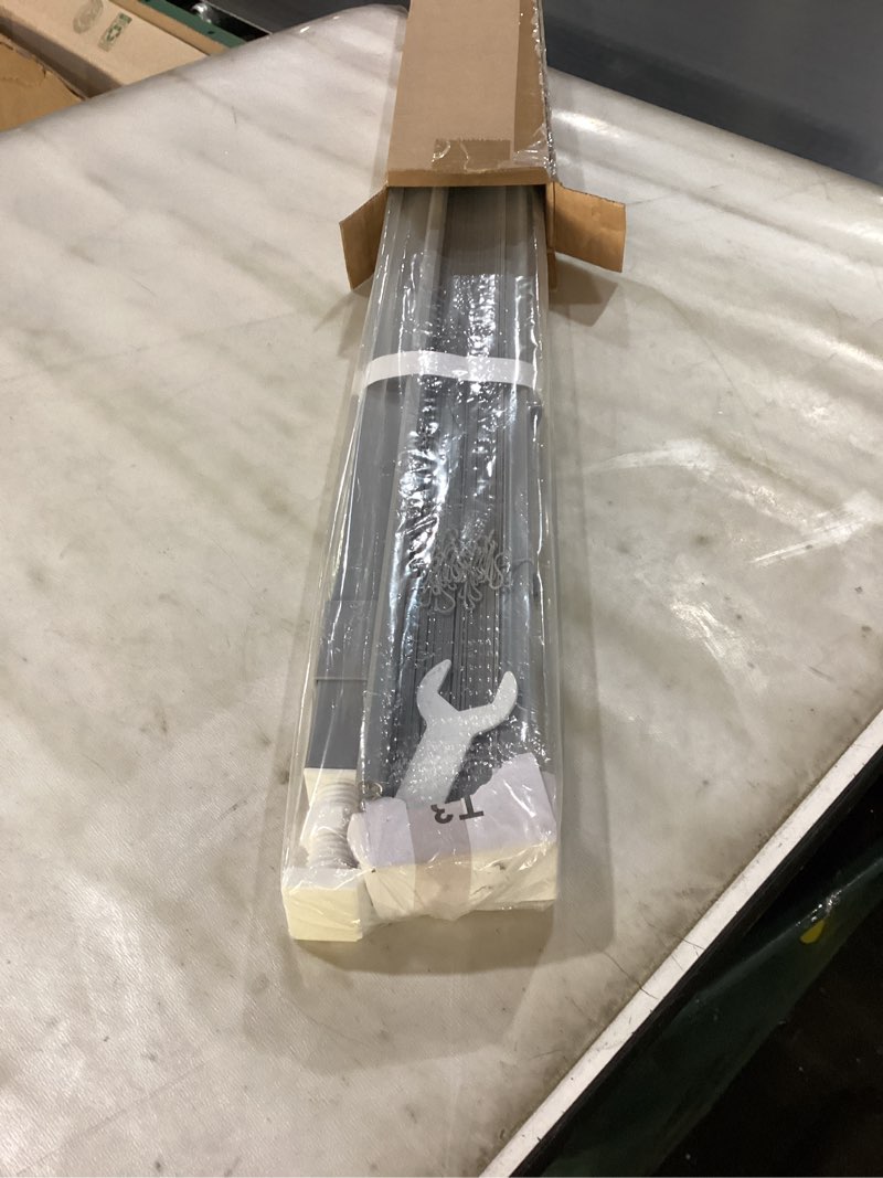 Condition photo showing New/Like New for LazBlinds No Tools No Drill 1" Vinyl Mini Blinds, Cordless Blinds for Windows, Light Filtering Horizontal Window Blinds & Shades, 40" W x 64" H, Grey Cordless-grey 40" W x 64" H