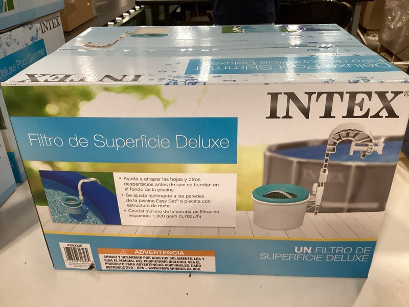 Condition photo showing As Is for intex deluxe wall mount surface skimmer
