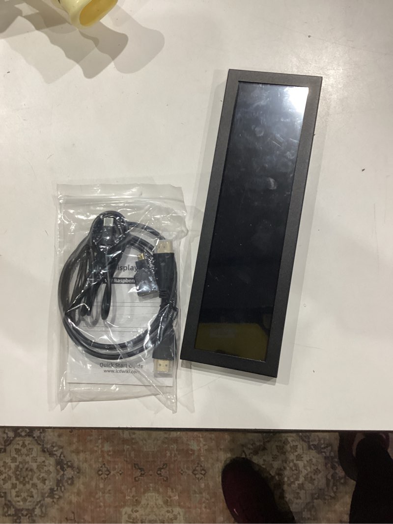 Condition photo showing As Is for 8.8 inch touchscreen computer secondary screen 1920x480 fhd ips lcd display for pc case aida64 cpu gpu temperature monitor, for raspberry pi