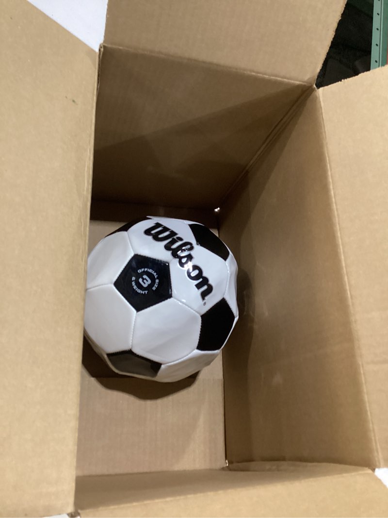 Condition photo showing New/Like New for Wilson Traditional Soccer Balls Black/White Size 3