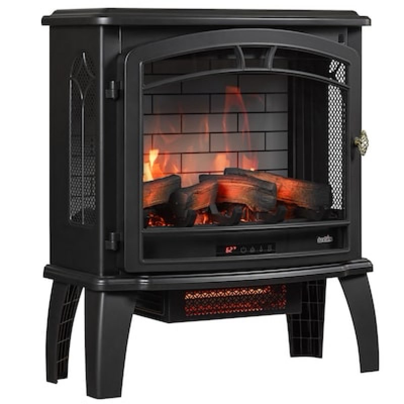 Duraflame infared quartz electric stove heater black