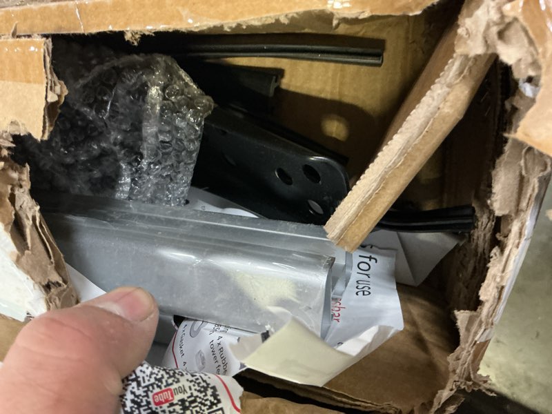 Condition photo showing Good Condition for Universal 48" Car Top Roof Rack Cross Bar Luggage Cargo Carrier w/3 Kinds Clamps, Silver Aluminum, 165 lb Loading Capacity