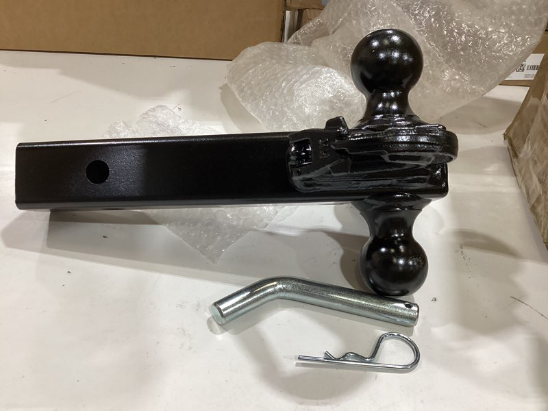 Condition photo showing Good Condition for tri-ball hitch 2 inch receiver, 1-7/8 ball hitch, 2-5/16 ball hitch | premium black e-coat, rust resistant, 10,000 lbs gtw pin & clip