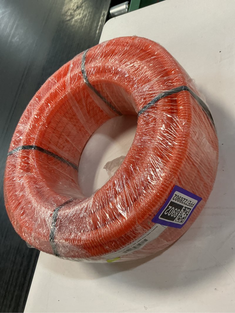 Condition photo showing New/Like New for 1/2" x 100 ft. shurtek® flexible corrugated orange ldpe non-split tubing wire loom 1/2" x 100 ft orange