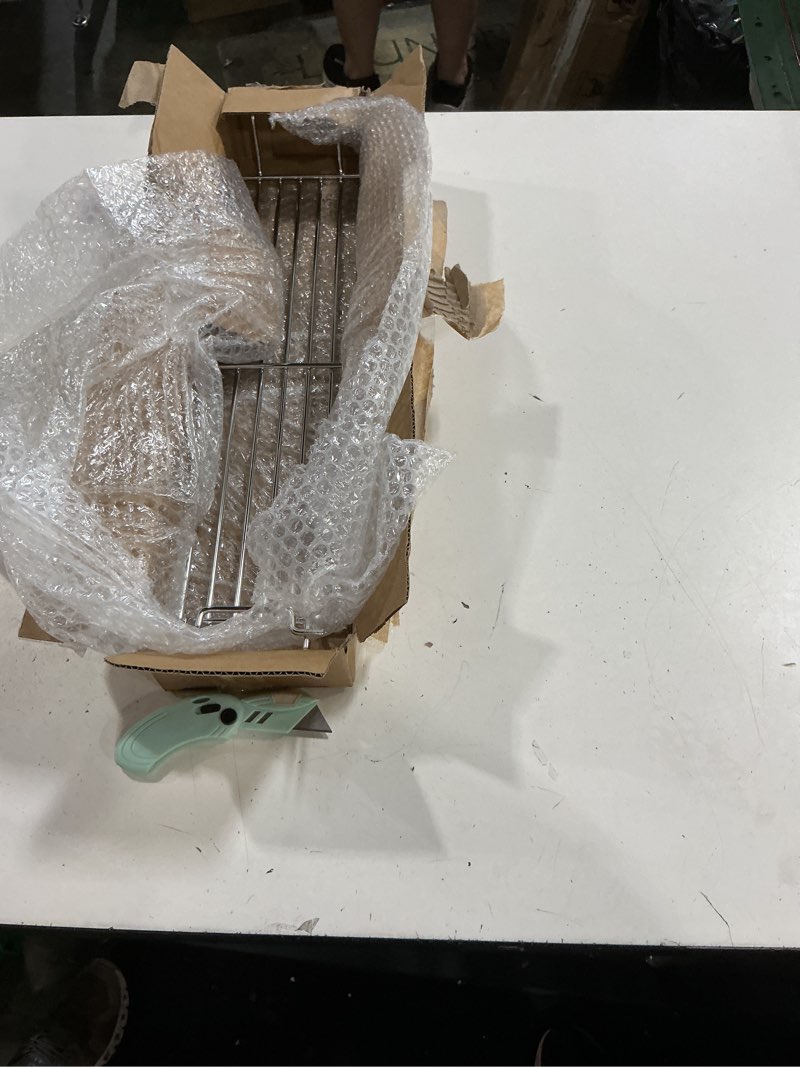Condition photo showing New/Like New for qulimetal stainless steel warming rack for weber spirit 200 & spirit ii 200 series, compatible with e/s-210, e/s-220 (2013-2017) & gs4 spirit ii models, replaces weber 67026 21.5 inch stainless steel