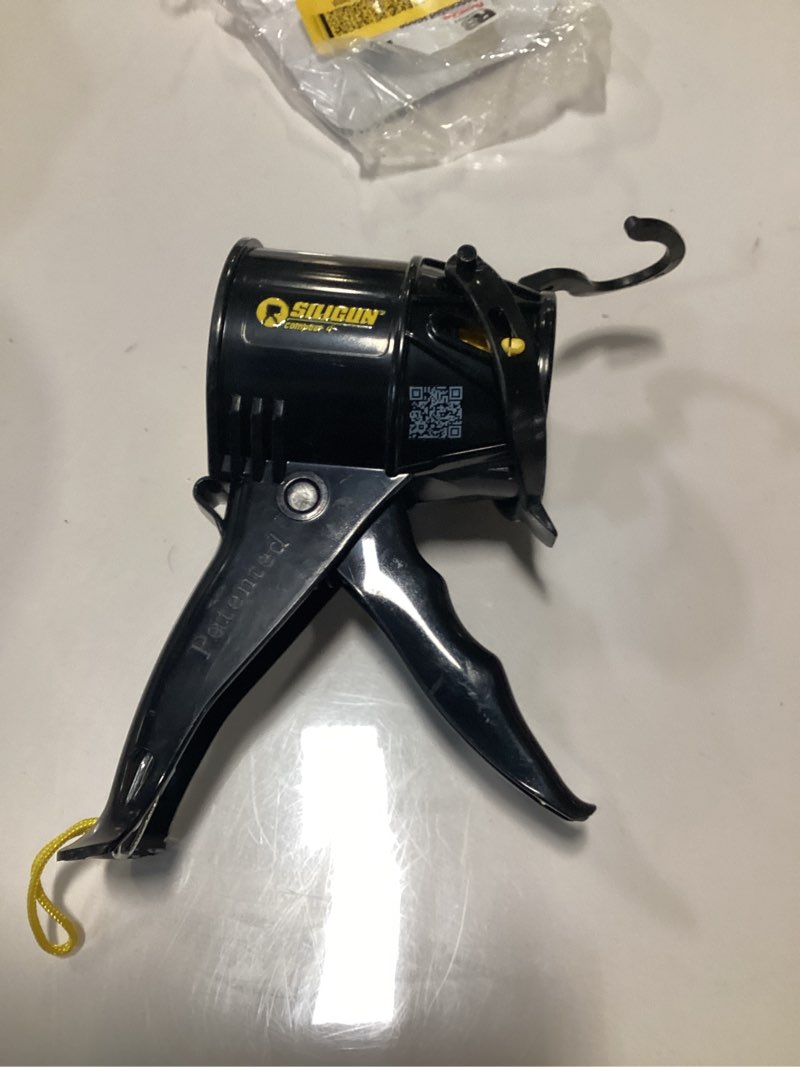 Condition photo showing As Is for in. Super Compact Heavy-Duty Drip-free Caulk Gun for 10 oz Tubes - (Tool Only)