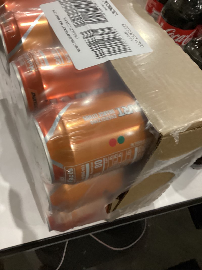 Condition photo showing New/Like New for Mountain Dew Kickstart, Orange Citrus, 92mg Caffeine, Vitamins B & C, 80 Calories, 5% Juice, 16 Fl Oz (Pack of 12) Orange Citrus 16 Fl Oz (Pack of 12)