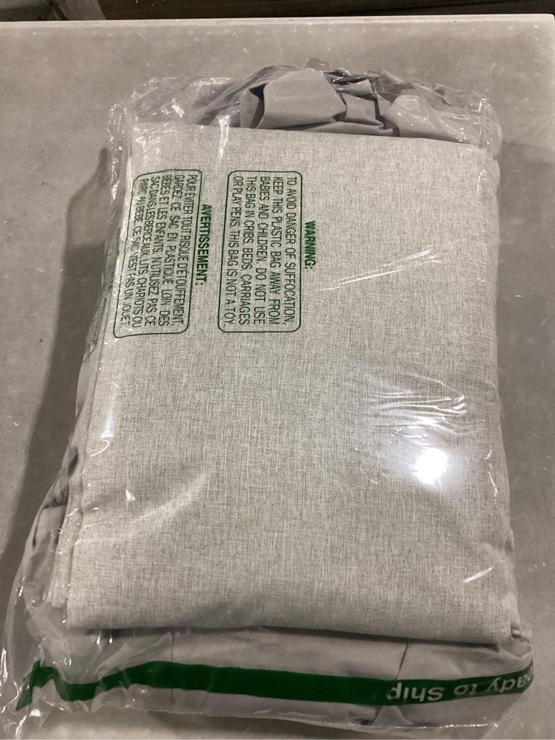 Condition photo showing Good Condition for MAIHER Natural Linen Look Extra Long Curtain 132 Inches Long Full Blackout, 2 Panels Pinch Pleat Back Tab Tall Curtains Heat Saving Double Pleated 2 Story Curtains for Living Room, W40 x L132 Natural Linen 40"W x 132"L (Pack of 2)