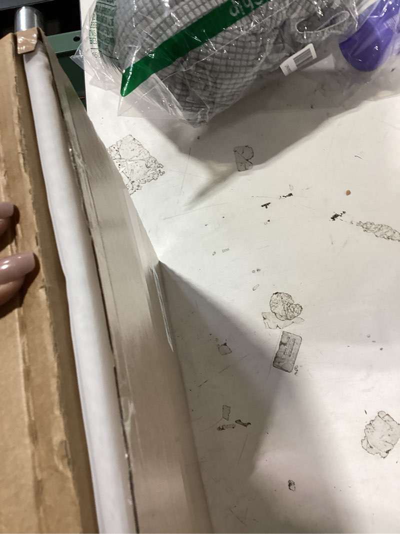 Condition photo showing Good Condition for owenie short white sheer curtains 36 inches 2 panels set - kitchen tiers valances curtains light filter rod pocket voile cafe curtains for kitchen bathroom small half window, 42 in w x 36 in l white 42"w x 36"l (pack of 2)