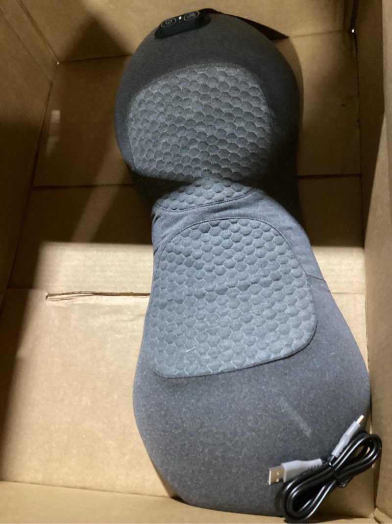 Condition photo showing Good Condition for 3 in 1 Lumbar Massager for Lower Back Pain & Sciatica Massager, Smooth Comfort with Triple Function Fusion, Heated Lumbar Support Pillow, Back Massager Pillow, Spine Relief Chair Lumbar Massage Pillow