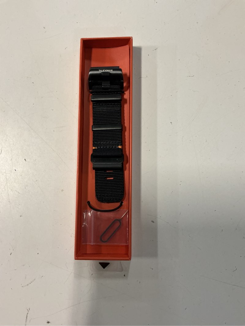Condition photo showing New/Like New for bandletic compatible with garmin fenix 8 51mm 7x 6x 5x watch band | 26mm quick fit rugged nylon replacement strap for fenix 7x 6x pro/5x plusr/instinct 2x 3 50mm /enduro/quatix/tactix/epix pro black 26mm (5.9"-7.9")