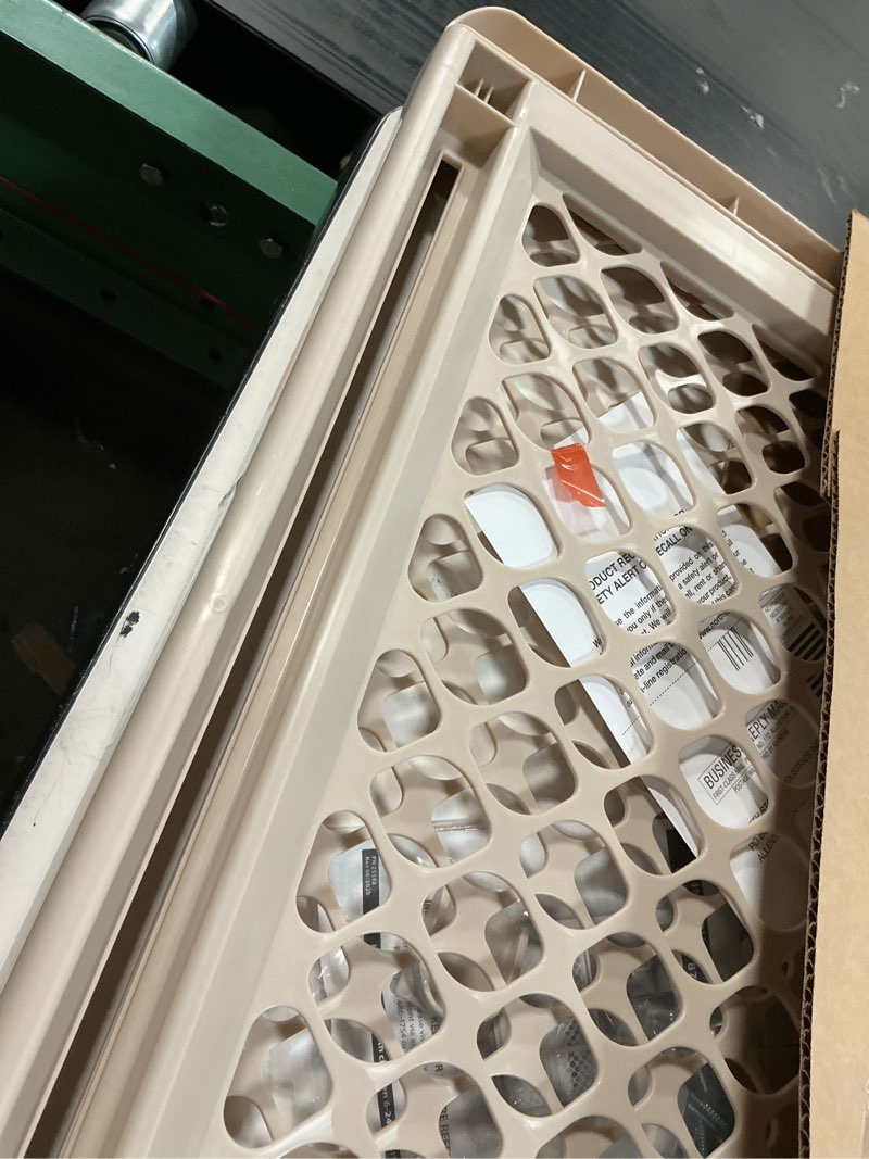 Condition photo showing Good Condition for Toddleroo by North States - Supergate Ergo Baby Gate: Plastic Baby Gate for Stairs & Doorways - Adjustable Indoor Safety Gate - Made in USA - 26 to 42 Inches Wide - 26 Inches Tall - Sand
