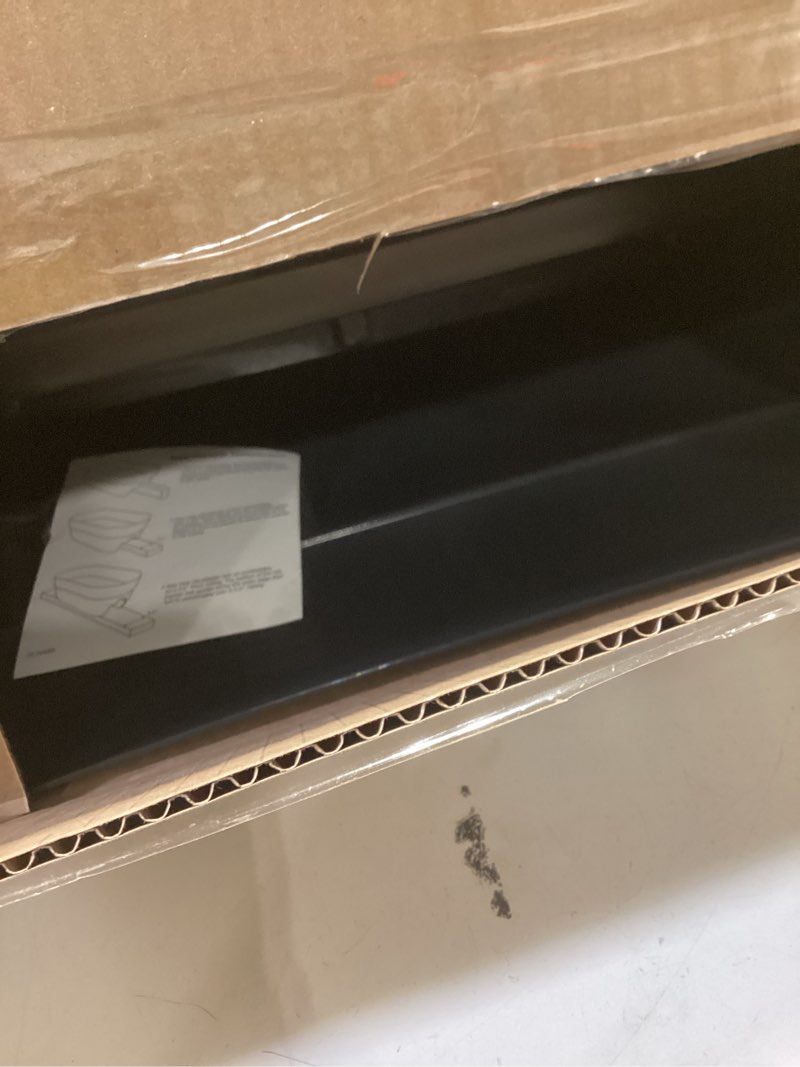 Condition photo showing Good Condition for bloomers railing planter with drainage holes – 24" weatherproof resin planter – charcoal charcoal 24.3 × 10.5 × 9.5 inches