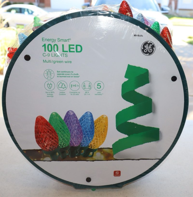 GE Energy Smart 100-Lights C9 LED Multicolor Christmas party 66 feet