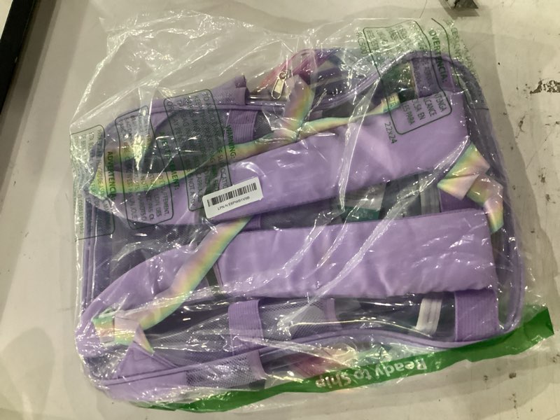 Condition photo showing Good Condition for fimibuke clear backpack for girls, transparent kids backpack for teen girls | school concert stadium approved heavy duty pvc see through teen kids bookbag for kindergarten elementary middle high school