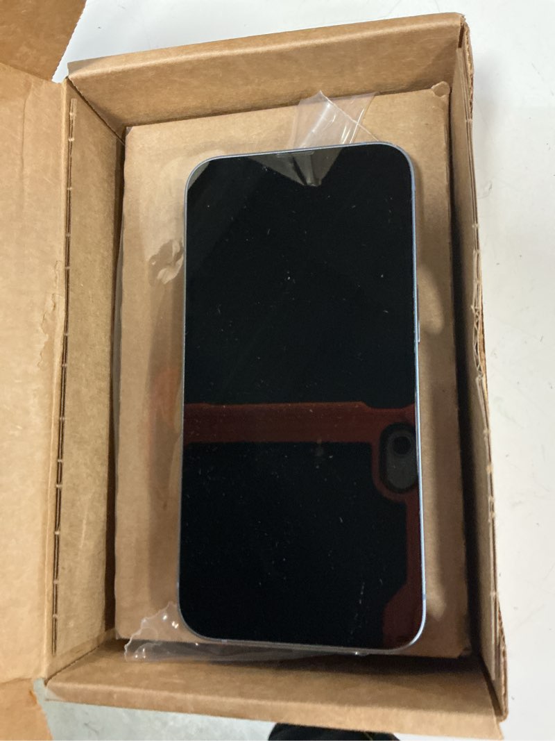 Condition photo showing As Is for apple iphone 14, 128gb, blue - unlocked (renewed) ***working condition verified. no network or connectivity tests were performed. bidder be advised***