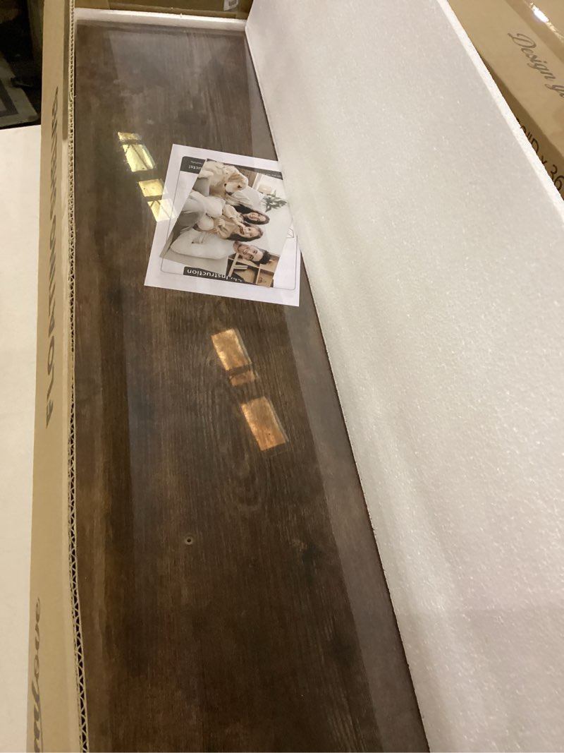 Condition photo showing Good Condition for Heimlove 36 Inch Floating Shelves for Wall,10 Deep Brown Wood Shelves with Invisible Brackets,Wall Mounted Storage & Display Shelves for Bedroom,Living Room,Kitchen,Office Brown 35.7"W x 10.3"D x 1.8"H,New