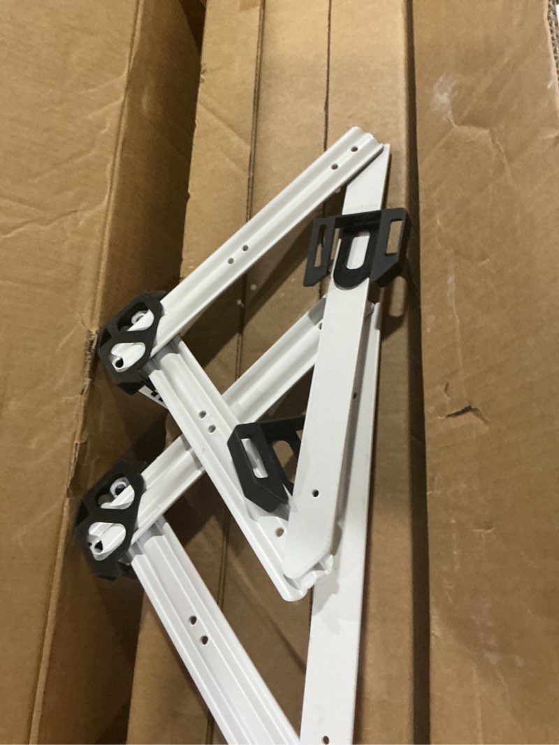 Condition photo showing Good Condition for 3 piece full size bed rails for toddlers, no-drill needed baby bed rail guard with height adjustable, thickened & reinforced child safety side railing guards/bedrail for kids,white/grey, 54x74.8x74.8” 3 sides full - no nail grey/white