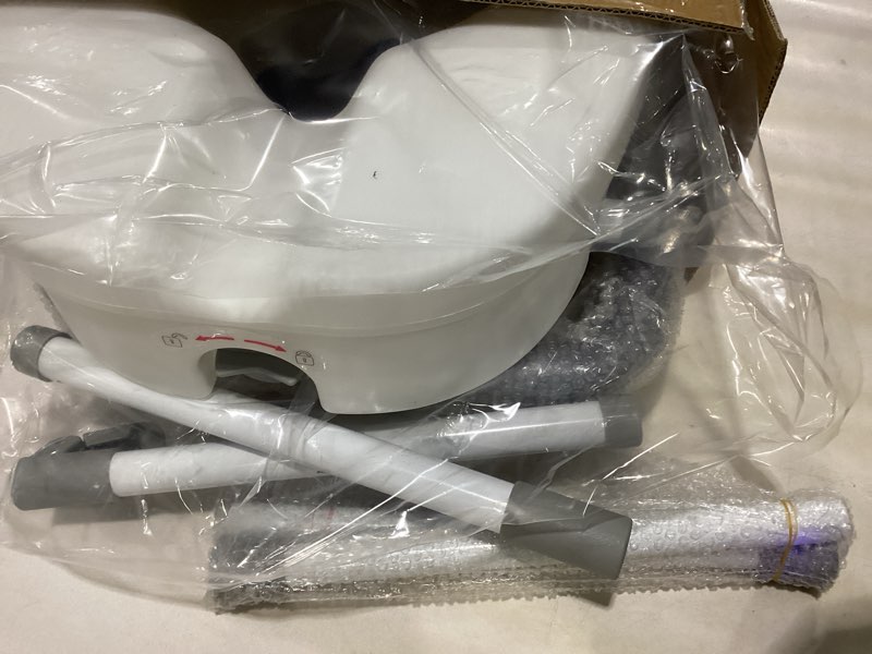 Condition photo showing New/Like New for Raised Toilet Seat with Handles for Elderly - Toilet Seat Risers for Seniors with Adjustable Padded Arms - Elevated Toilet Safety Seat for Standard or Elongated Commode