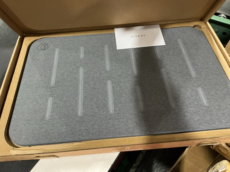 Condition photo showing New/Like New for dorai home bath stone – luxury quick-drying stone bath mat, non-slip surface, rubberized bottom pad, rain slate