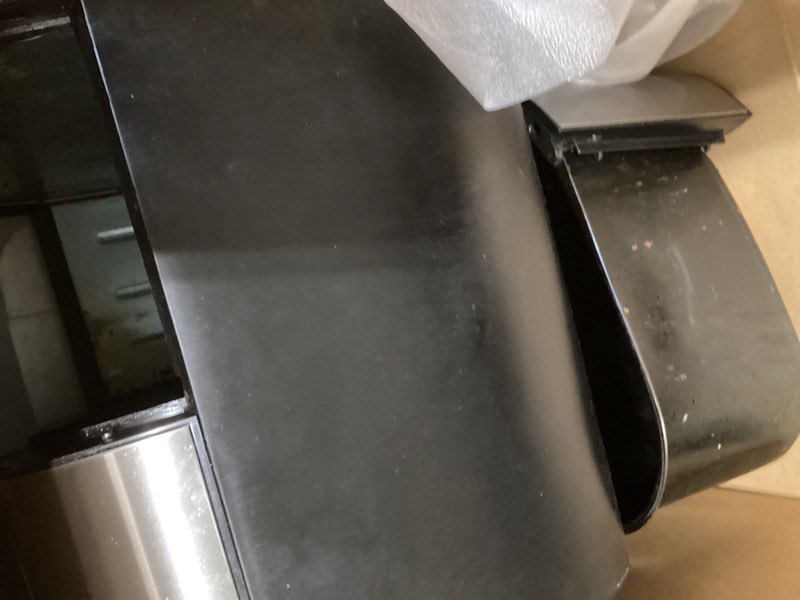 Condition photo showing As Is for Ninja DZ550 Foodi 10 Quart 6-in-1 DualZone Smart XL Air Fryer with 2 Independent Baskets, Smart Cook Thermometer for Perfect Doneness, Match Cook & Smart Finish to Roast, Dehydrate & More, BLACK