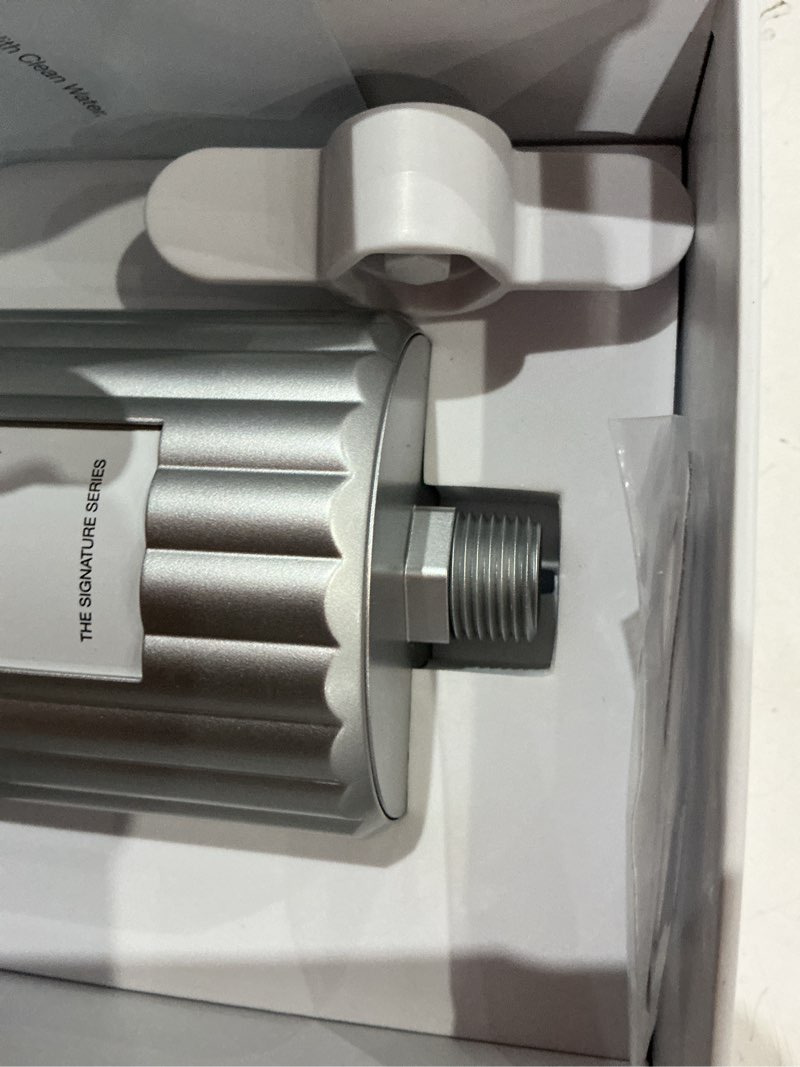 Condition photo showing Good Condition for filterbaby signature shower filter for sensitive skin & hair, expert developed,lab tested to reduce up to 99% chlorine & chloramine,reduce common water impurities,strong water flow,easy install,chrome