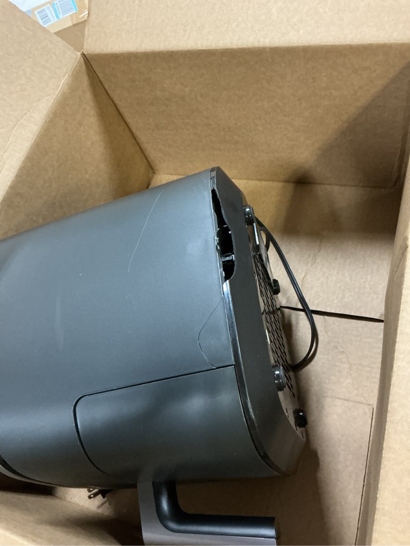 Condition photo showing As Is for Cosori 9-in-1 TurboBlaze Air Fryer 6 Qt, Premium Ceramic Coating, 90°–450°F, Precise Heating for Even Results, Air Fry, Roast, Bake, Broil, Dry, Frozen, Proof, Reheat, Keep Warm, 120V Dark Gray 6QT Air fryer