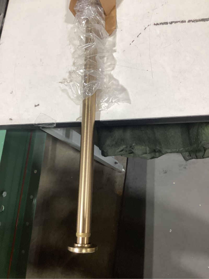 Ivilon Tension Curtain Rod - Spring Tension Rod for Windows or Shower, 24 to 36 Inch. Warm Gold